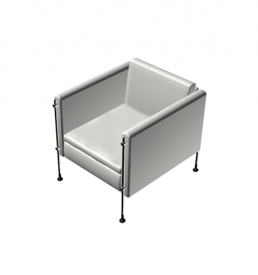 Wartebereich Sitz 3D Max Block