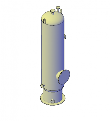 Separador vertical 3D DWG block
