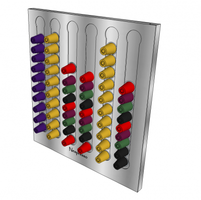 Nespresso Kaffeekapselhalter Sketchup Modell