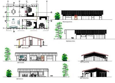 Modular de una sola planta casa