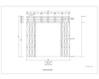 Free AutoCAD Drawing of American Standard Metal Structure High Roof Design- (12)