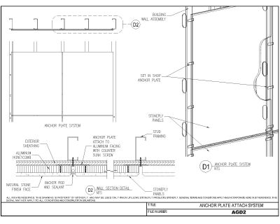 Free AutoCAD 2D Editable Drawings for Anchor-plate-attach-system