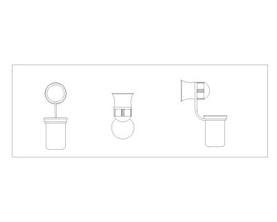 Free “AutoCAD file with multiple units for Bathroom Accessories 14”