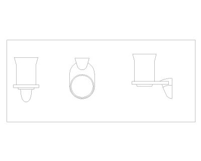 Free “AutoCAD file with multiple units for Bathroom Accessories 02”