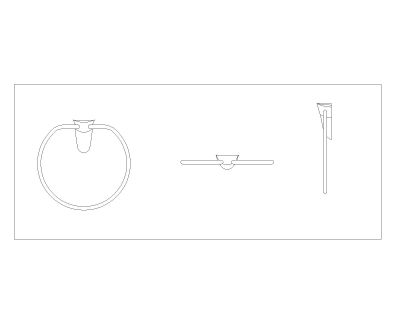 Free “AutoCAD file with multiple units for Bathroom Accessories 23”