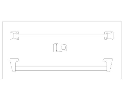 Free “AutoCAD file with multiple units for Bathroom Accessories 25”