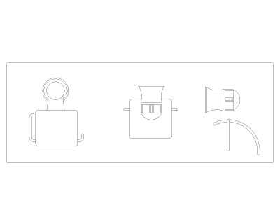 Free “AutoCAD file with multiple units for Bathroom Accessories 30”