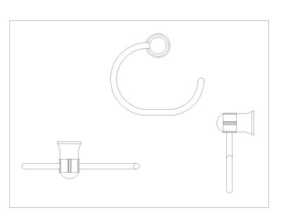 Free “AutoCAD file with multiple units for Bathroom Accessories 04”