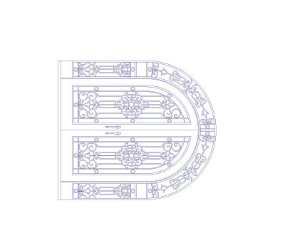 Free AutoCAD 2D Editable Drawings for CNC Designs for Gates & Windows - 1
