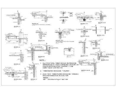 Free AutoCAD 2D Editable Drawings for Concrete Details for Beams & Columns