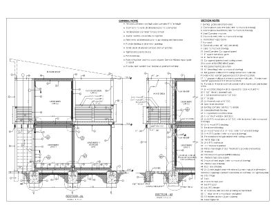 Containerized APARTMENT BUILDING Double Story - SECTION