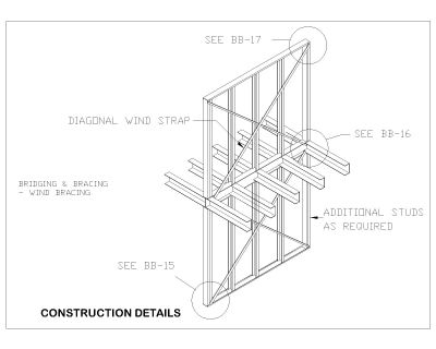 Free AutoCAD 2D editable dawings for Curtain Wall Bridging- (14) 