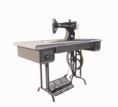  Darking sewing machine revit family