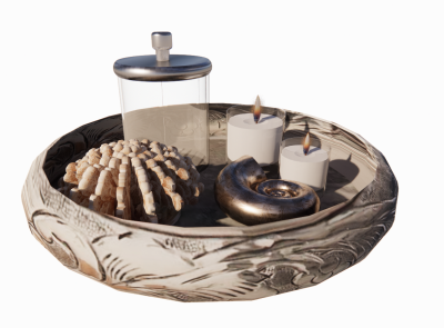 Accessory tray with shell revit family