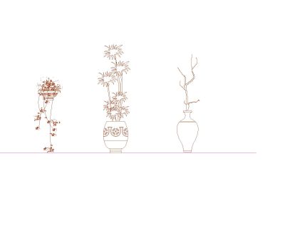 Decoration Flowers & Plants-2 CAD Block – DWG AutoCAD Editable Drawing (Free Download)