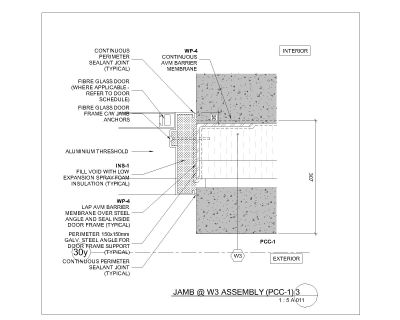 Free AutoCAD 2D Editable Drawings for Door Jamb Assembly Details (6)