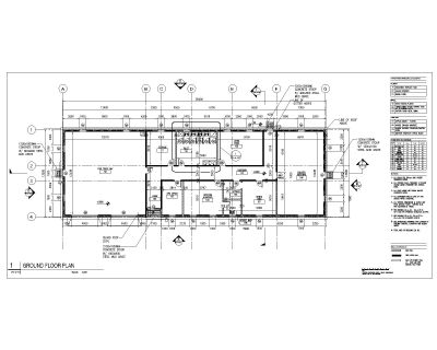 Free AutoCAD 2D Editable Drawings for Fire Station Ground Floor Plan
