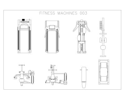 Free AutoCAD Drawing of Fitness Electronics Machine – 14