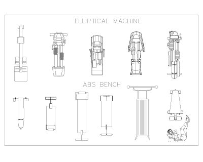Free AutoCAD Drawing of Fitness Electronics Machine – 7
