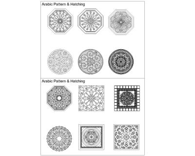 Free AutoCAD 2D Editable Drawings for Floor Pattern & Hatching-2
