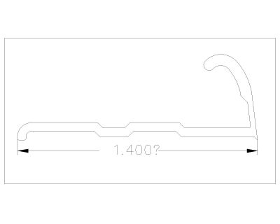 Free detailed drawing for Flooring Carpet Trim Transition-5”
