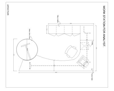 Free AutoCAD 2D Drawings for “Work Station Design with MDF Wooden & Polished-11