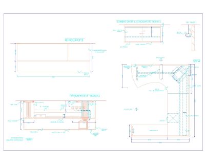 Free AutoCAD 2D Drawings for “Work Station Design with MDF Wooden & Polished-12
