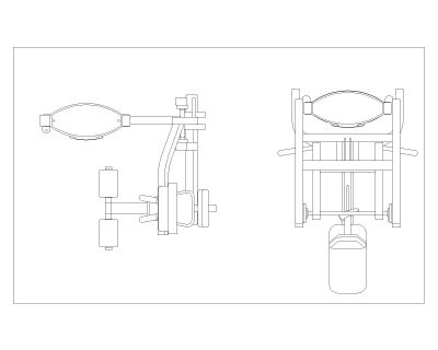 Free CAD Drawing of French Style Gym Sports Equipment with Typical Details- (18)