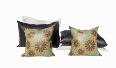 Pillow with flower pattern revit family