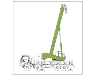 Heavy Duty Cranes OP-1 CAD Block – DWG AutoCAD Editable Drawing (Free Download)