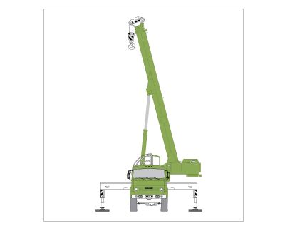 Heavy Duty Cranes OP-3 CAD Block – DWG AutoCAD Editable Drawing (Free Download)