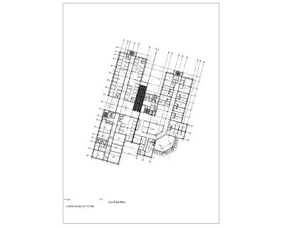 Free “Hospital for 150 Beds Second Floor Plan with facility”