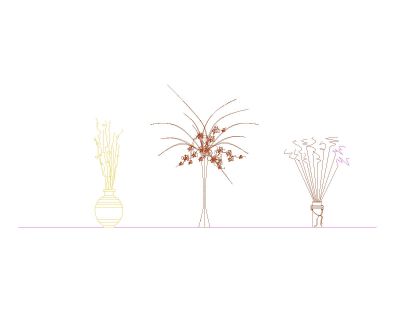 House using Decoration Flowers-3 CAD Block – DWG AutoCAD Editable Drawing (Free Download)