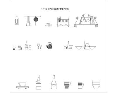 Free AutoCAD 2D Editable Drawings for Kitchen Equipments - 5