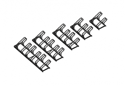 Low Profile Bike Rack Revit Family 