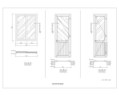 Free AutoCAD Drawing of High Rise Building Doors & Windows Designs