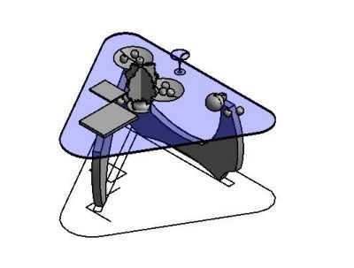 Modern Center Table Revit Family