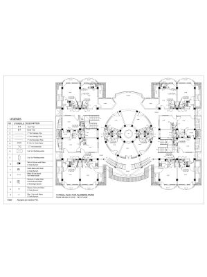 Multi Story Building Plumbing Layout Plan CAD Block DWG AutoCAD Editable Drawing (Free Download)