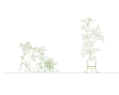 Free AutoCAD 2D Editable Drawings for Side Views of the Planters Elevations - 12