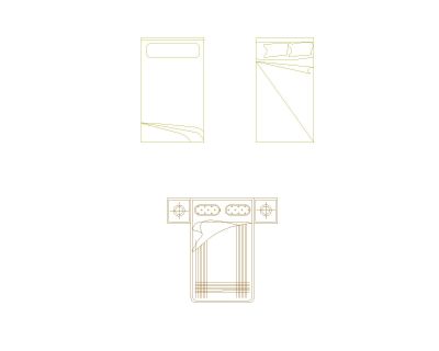 Free AutoCAD 2D Editable Drawings for Stylish Bed Plan - 15