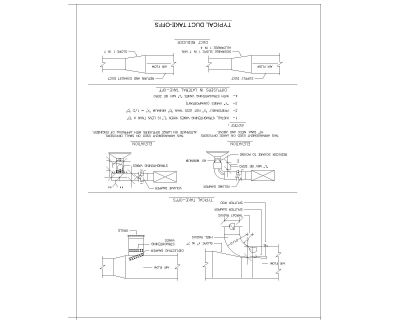 Free AutoCAD Isometric Editable Drawings for Typical Duct Take-Off