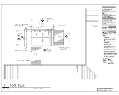 Free AutoCAD Drawing of WOOD STOVE ROOM_ROOF PLAN