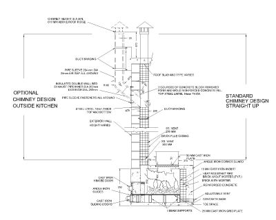 Free AutoCAD Drawing of Wooden Stove Room - Detailed View