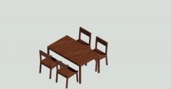 parametric dining table and chair 
