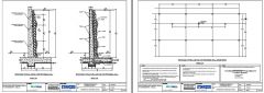 Cantilever Concrete Retaining wall design- 2 layouts - structural and profile view