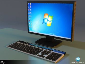 Monitor de muebles con teclado 107 (Max 2009)