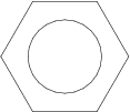 10.5mm Hexagon Head Bolt dwg Drawing