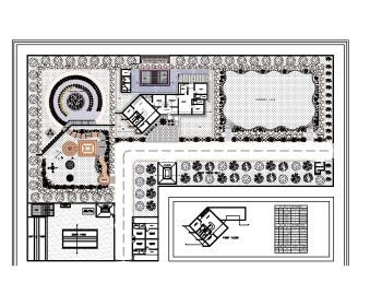 Download this farm house plan of dimension 350'x235' available in Autocad version 2017.