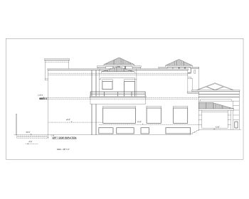 10 BHK House Design with Swimming Pool Elevation .dwg_4