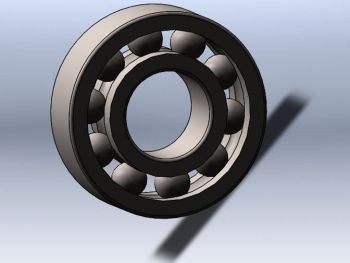 Ball Bearing 3D Solidworks Model